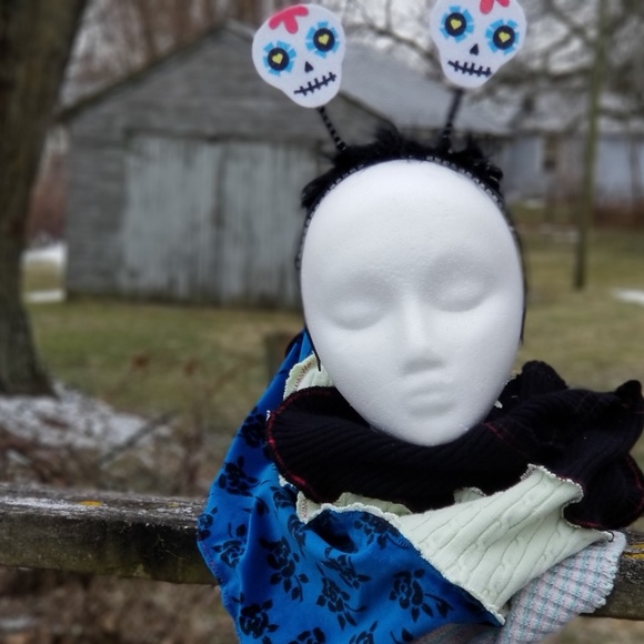 Sweater Infinity Snood Upcycled Scarf - Picture 1 of 5